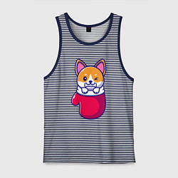 Мужская майка Собачка в варежке