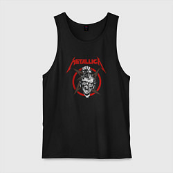 Майка мужская хлопок Metallica rock, цвет: черный