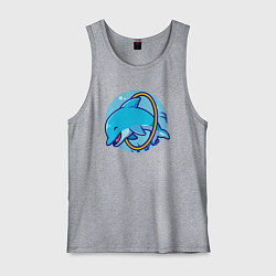 Мужская майка Весёлый дельфинчик