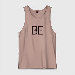 Мужская майка BTS надпись be