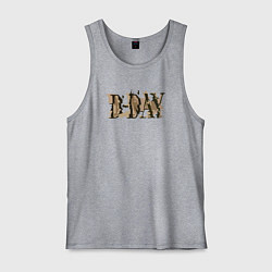 Майка мужская хлопок BTS Dday, цвет: меланж