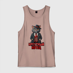 Мужская майка Крестный котец мафия
