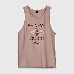 Мужская майка Гусси - пчела в стиле гучи