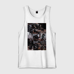 Мужская майка Конный спорт коллаж