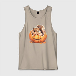 Мужская майка Белка в тыкве