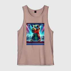 Мужская майка Cool tyrannosaur DJ - ai art