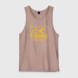 Майка мужская хлопок Теннисное расстройство, цвет: пыльно-розовый