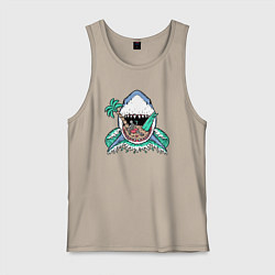 Мужская майка Акула и сервер