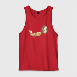 Мужская майка Ежик со спущенной лодкой