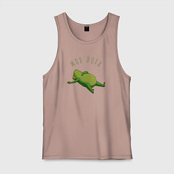 Мужская майка Лягушка йога