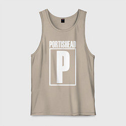 Майка мужская хлопок Portishead, цвет: миндальный