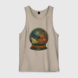 Мужская майка Стеклянный шар fall vibes