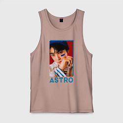 Майка мужская хлопок Astro Ли Дон Мин, цвет: пыльно-розовый