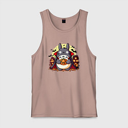 Мужская майка Вампир Тоторо - хэллоуин