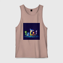 Мужская майка Все эмоции персонажи мультфильм головоломка