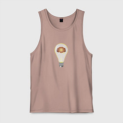 Мужская майка Лампочка для мозга