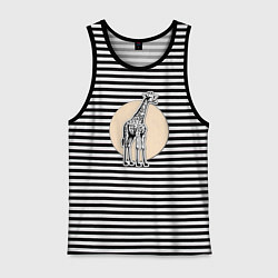 Мужская майка Круг жираф