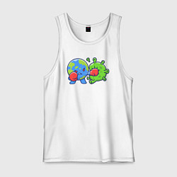 Мужская майка Удар по вирусу