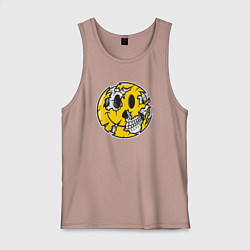 Мужская майка Smile skull