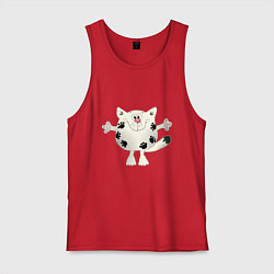 Мужская майка Кот в лапах