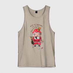 Майка мужская хлопок Щелкунчик, цвет: миндальный