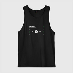 Майка мужская хлопок Girls Generation Forever 1, цвет: черный