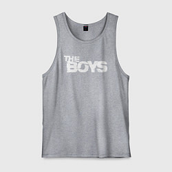 Майка мужская хлопок The boys logo, цвет: меланж