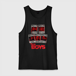 Майка мужская хлопок Розыск пацанов The boys, цвет: черный