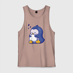 Мужская майка Сонный пингвин