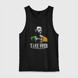 Майка мужская хлопок Conor take over, цвет: черный