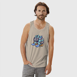 Майка мужская хлопок Я фотограф, цвет: миндальный — фото 2