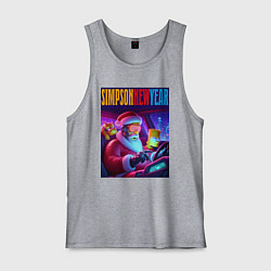 Мужская майка Homer Simpson in the car with his son