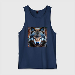 Мужская майка Взгляд серого волка