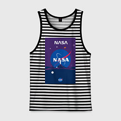 Мужская майка NASA фиолетовый плакат