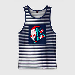 Мужская майка Санта Клаус спешит поздравить