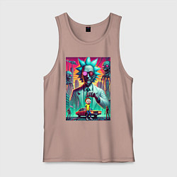 Мужская майка Рик подарил Морти автомобиль - нейроарт