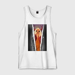 Майка мужская хлопок Horns, цвет: белый