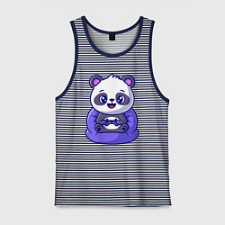 Мужская майка Панда игроман