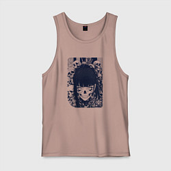 Мужская майка Кибернетическая девушка-скелет