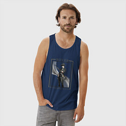 Майка мужская хлопок Rover Male, цвет: тёмно-синий — фото 2