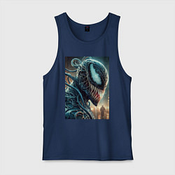 Мужская майка Веном в профиль - нейроарт фантазия