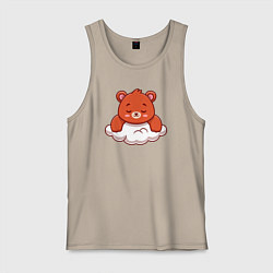 Мужская майка Мишка на облаке