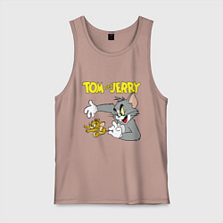 Мужская майка Том и Джерри - кот и мышь
