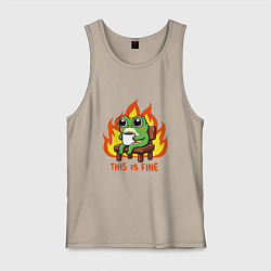 Мужская майка Frog - this is fine