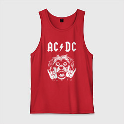 Мужская майка AC DC rock dog