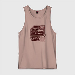 Мужская майка Автомобили для стритрейсинга