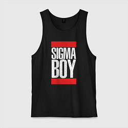 Майка мужская хлопок Sigma boy, цвет: черный
