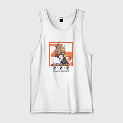 Майка мужская хлопок Пульхра Феллини - Zenless Zone Zero, цвет: белый