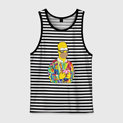 Мужская майка Красочный Гомер