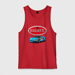 Майка мужская хлопок Bugatti - motorsport, цвет: красный